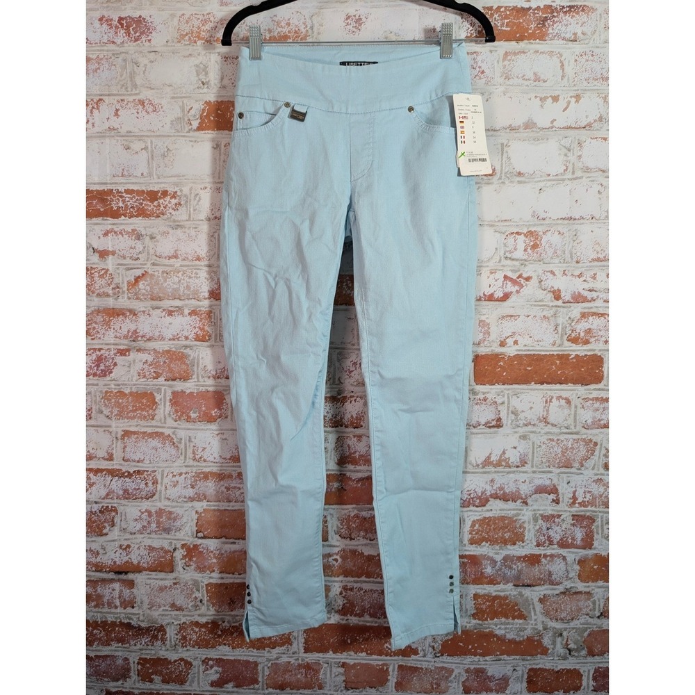 Lisette L Montreal Pants Womens 2‎ Powder Blue Pull On Stretch NWT